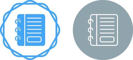 ícone de vetor de bloco de notas