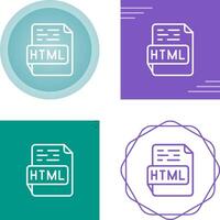 ícone do vetor html