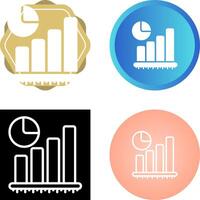 ícone de vetor de gráfico de barras