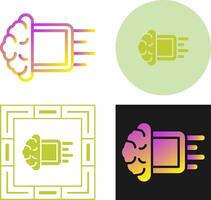 ícone de vetor de aprendizado de máquina