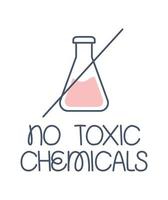 nenhum ícone de produtos químicos tóxicos vetor