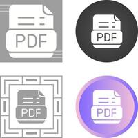 pdf formato vetor ícone