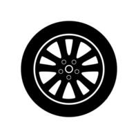 carro roda ícone vetor. roda ilustração placa. pneu serviço símbolo ou logotipo. vetor