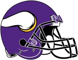 a tolet capacete do a Minnesota vikings americano futebol equipe vetor