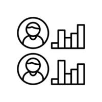 empregado características ícone dentro vetor. logótipo vetor