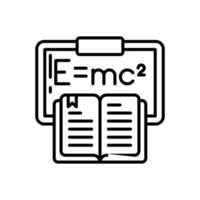 teórico física ícone dentro vetor. logótipo vetor