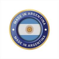 fez dentro Argentina vetor logotipo e confia crachá ícones