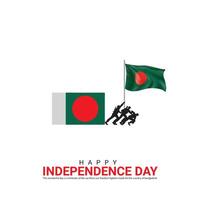 independência dia do Bangladesh. independência dia criativo Projeto para social meios de comunicação publicar. vetor