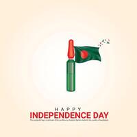 independência dia do Bangladesh. independência dia criativo Projeto para social meios de comunicação publicar. vetor