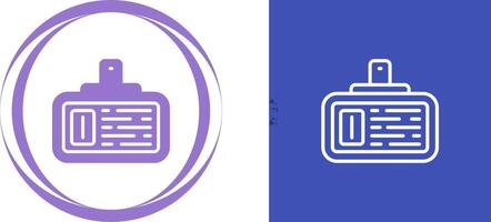 ícone de vetor de cartão de identificação