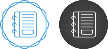 ícone de vetor de bloco de notas