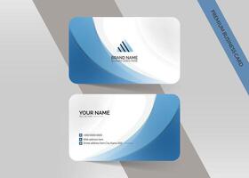 abstrato azul e branco o negócio cartão modelo Projeto vetor