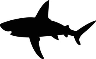 Tubarão silhueta vetor