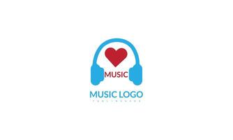 na moda música logotipo isolado do plano estilo Projeto vetor