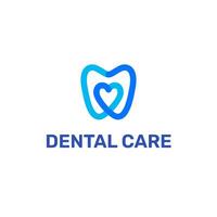 amor dental Cuidado logotipo vetor