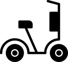 ícone de glifo de scooter vetor