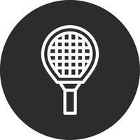 tênis raquete invertido ícone vetor