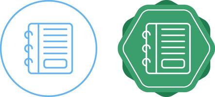 ícone de vetor de bloco de notas