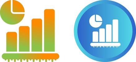 ícone de vetor de gráfico de barras