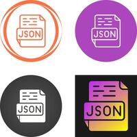 json vetor ícone