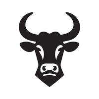 vaca logotipo ilustração vetor