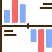 Gantt gráfico cor preenchidas ícone vetor