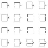 elementos infográfico , seta, quadrado, diagrama, gráfico, vetor