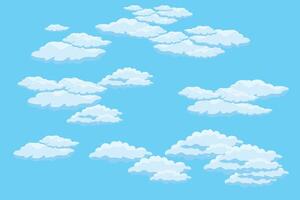 nuvem céu cena fundo vetor simples nuvem ilustração modelo Projeto