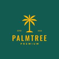 Palma árvore crescer limpar \ limpo moderno simples minimalista estilo plano logotipo Projeto vetor ícone ilustração