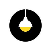 luminária decorativo interior círculo moderno minimalista simples logotipo Projeto vetor ícone ilustração