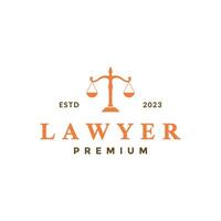 escala Saldo advogado empresa simples luxo clássico logotipo Projeto vetor ícone ilustração