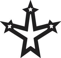 vintage estilo Estrela logotipo dentro moderno mínimo estilo vetor