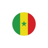 Senegal bandeira ícone vetor