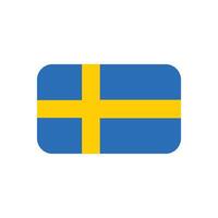 Suécia bandeira ícone vetor