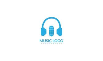 na moda música logotipo isolado do plano estilo Projeto vetor