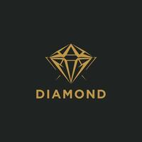 ai gerado diamante logotipo Projeto à moda diamante sucesso companhia ícone vetor