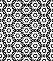 padrão abstrato sem emenda preto e branco. fundo e pano de fundo. design ornamental em tons de cinza. vetor