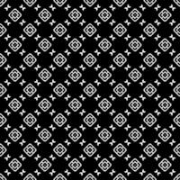 padrão abstrato sem emenda preto e branco. fundo e pano de fundo. design ornamental em tons de cinza. vetor