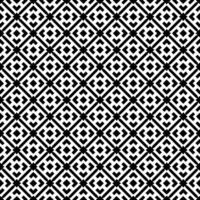 padrão abstrato sem emenda preto e branco. fundo e pano de fundo. design ornamental em tons de cinza. vetor