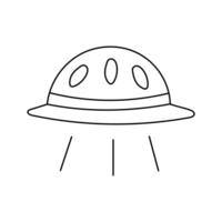 vôo pires, ufo. vetor ilustração, isolado em branco fundo