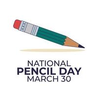 nacional lápis dia Projeto modelo Boa para celebração uso. lápis vetor ilustração. plano Projeto. vetor eps 10.