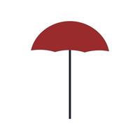 desenho vetorial isolado de guarda-chuva vermelho vetor