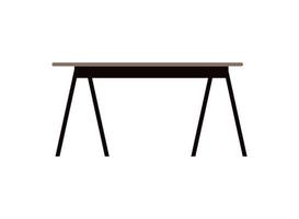 ícone de mobília de mesa design isolado plana vetor
