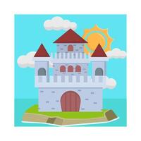 ilustração do castelo vetor