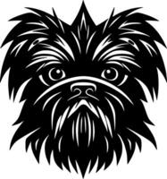 Affenpinscher - Preto e branco isolado ícone - vetor ilustração