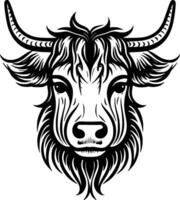 terras altas vaca - Alto qualidade vetor logotipo - vetor ilustração ideal para camiseta gráfico