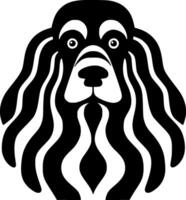 poodle cachorro - minimalista e plano logotipo - vetor ilustração