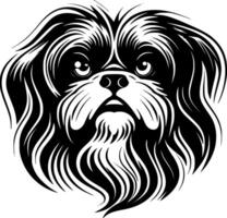 shih tzu - minimalista e plano logotipo - vetor ilustração