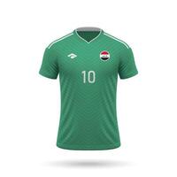 3d realista futebol jérsei Iraque nacional equipe 2024 vetor