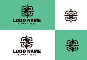 cadeia ícone logotipo vetor arte gráficos para o negócio marca aplicativo ícone cadeia logotipo modelo
